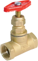 LATUNE MUFFLED STOP VALVES for nominal pressure not more than PN 2,5 MPa (25 kgf/cm²), nominal bore (nominal di