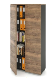 ZAMM swinging cupboard with 5 shelves, 2 doors, on adjustable supports