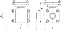 Ball shut-off valve ATEK.491284.157