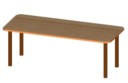 Children's table with constant parameters