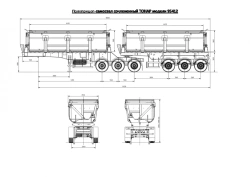TONAR 95412 articulated semi-trailer with axle units manufactured by TONAR of models: 20883, 1342, 90422, 90424, 90431