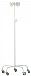 SHV-01-"MSC" (MSC-310) Medical infusion stand, five-post, metal, on wheels with rubber tyre
