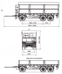 Tri-axle trailer 8495-02 with CEYLAN AS-1210-225-ST-OV axles with load capacity of 12 tonnes