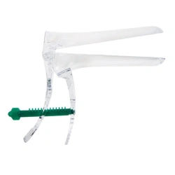 Polymer gynaecological mirror by Cusco ? 3 (L) transparent with central screw fixator disposable with