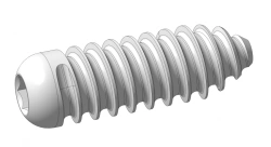 Screws for fixing the bone block with sharp-stopping thread, Ø 8 mm, length 25 mm, article OM 004.02.04.