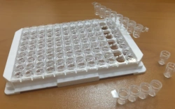 Immunoassay plate, 96 well, collapsible, split, transparent, flat-bottomed, non-sterile: VL Plate 001 (VL Plate 001)