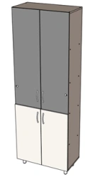 Document cabinet with glass Type 1