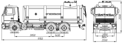 Fuel tanker ATZ 4680G3-11 on chassis MAZ 6312C3, 6312C5, 6312V5, 631226