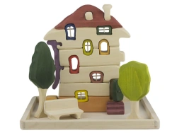 Wooden construction set "Hundertwasser's House" 13009