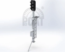 Mast overground traffic lights of "Metro" type with LED light-optical systems (TU 3185-007-01404314-2015)