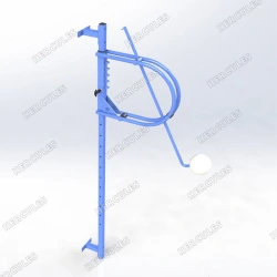 Training simulator for practising offensive volleyball shot