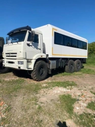 Specialised shift vehicle (bus) on chassis KAMAZ KAMAZ-018/2011/TRCU-3axle-101(KAMAZ-43118 (-A5), type 42261V