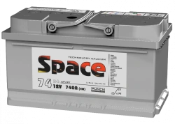 Lead battery for starting piston engines 6ST-74VLA LB3 "Space"