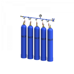 Discharge frame for oxygen for five cylinders RRK-5