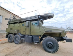 Armoured mobile communication unit of the robotic complex (BR-RK) model 5027BR-RK on the base of URAL BB