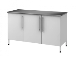 Wall-mounted table on metal pedestal 1500 PTDNj