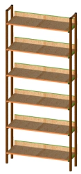 Rack (m\k) single-sided with constant parameters