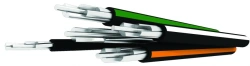 Self-supporting insulated wires, not spreading combustion, for overhead power lines CIPnm-2