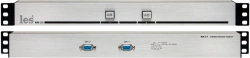 KR-21 - Passive control panel for GPI signals (contact pair closure). 2 latching buttons, 2 outputs, without PSU.