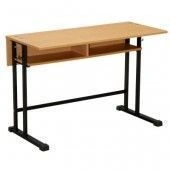 Double-seat pupil's desk Model: PU-3 of "Edelwood" trade mark