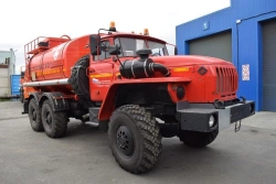 Oilfield tanker truck, UZST brand, type UZST01, modification 6619H-17 on chassis Ural 5557-1151-60, 5557-1151-62, 5557