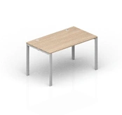 Writing desk on metal supports
