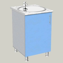 Single door sink cabinet model M-1