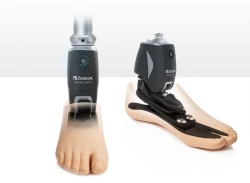 8-07-14 Modular tibia prosthesis, including underdevelopment, with microprocessor-controlled foot module.