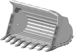 Reinforced rock bucket FLRX-45-650d-NF.ST