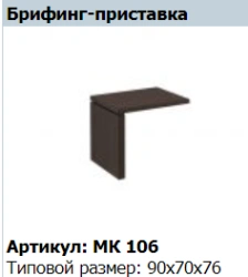 "MARK" Briefing table article MK 106