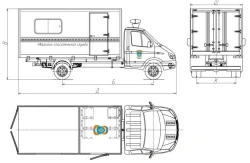 Emergency rescue vehicles mod. 3008AK - 1, 3008AK - 2 without CMU on the basis of chassis/TS GAZ mod. 3302, 330202, 33023, 33023