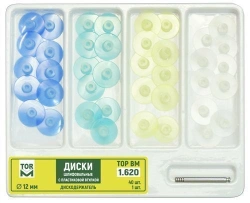 Sanding discs with plastic sleeve and disc holder in set No. 1.620