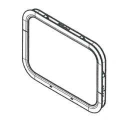 Miscellaneous articles, products and parts of marine equipment: Aluminium extruded profile windows