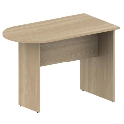 Side table with semi-circular table top