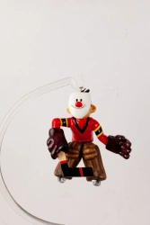 Licence Christmas tree toy made of glass "Goalkeeper Meteor"