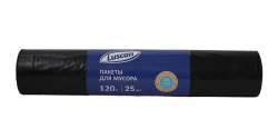 LDPE waste bags 120l 40 micron 25pcs/roll black 65x105cm Luscan_KZN