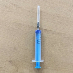 Injection syringe, single-use, three-detailed, sterile, "Luer" type, with needle, version - 5 A "Luer". with needle, in version