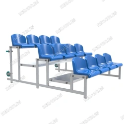 Three-row mobile grandstand (12 seats)