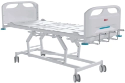 MEGI Spin 3 Medical functional bed with mechanical height adjustment (screw mechanism), plastic backrests,