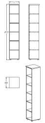 Shelving unit (series 401.218)