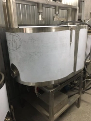 SOAEM 300 litre cheese maker with electric heating and panel jacketing