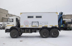 Mobile workshop with CMU, modification 5782F3 on KAMAZ-5350-D5 chassis