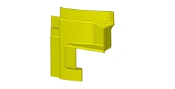 Rear large lower partition panel