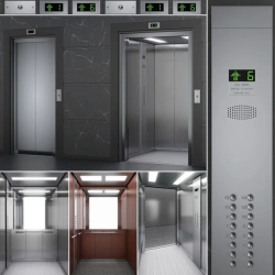 Electric passenger lift with machine room in Classic version with a speed of 1.6 m/s, load capacity 1000 kg