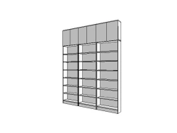 Three-section rack/ST-11