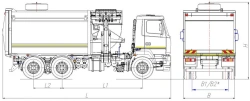 Side-loading rubbish truck model MK-3554-11