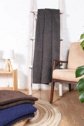 Mottled and smooth dyed half-woolen adult blankets, article C105-ILSH