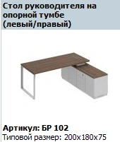 "BRAVO" Work bench top on base cabinet article BR 405