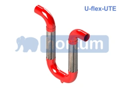 U-FLEX series UTE - flexible seismic joint with threaded connection (female thread); DN 25mm to 100mm