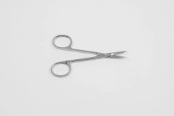 VZ-N-41, Eye scissors with pointed ends, vertically curved, 113 mm.